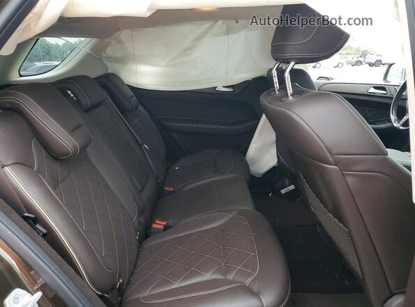 4JGDA5HB6JB029568 2018 MERCEDES-BENZ GLE Brown Widok wnętrza z tyłu