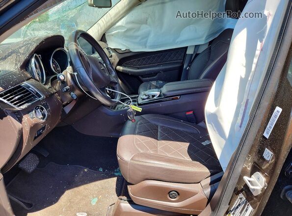 4JGDA5HB6JB029568 2018 MERCEDES-BENZ GLE Brown Widok wnętrza z przodu