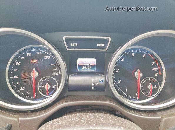 4JGDA5HB6JB029568 2018 MERCEDES-BENZ GLE Brown Widok zestawu wskaźników