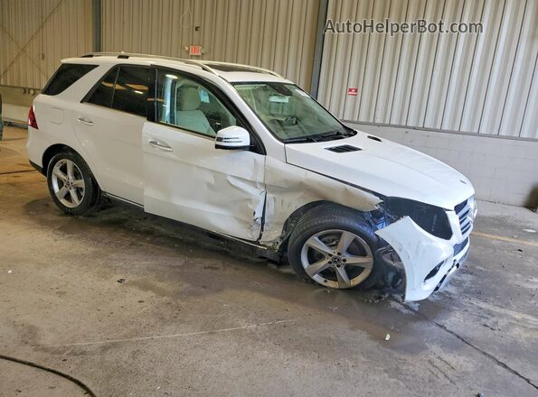 4JGDA5HB6JB095893 2018 MERCEDES-BENZ GLE White Передня права чверть