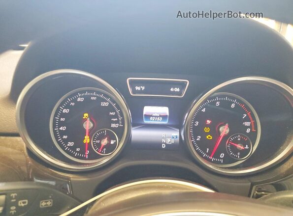 4JGDA5HB6JB095893 2018 MERCEDES-BENZ GLE White Вид щитка приладів