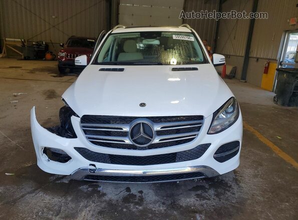 4JGDA5HB6JB095893 2018 MERCEDES-BENZ GLE White Вид спереду