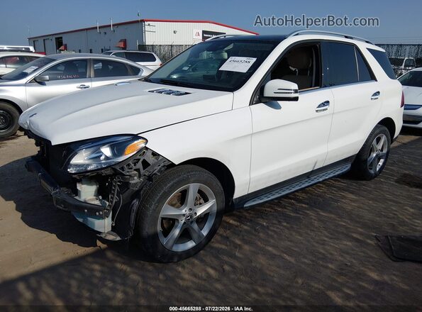 4JGDA5HB6JB139777 2018 MERCEDES-BENZ GLE 350 White წინა მარცხენა ხედი სამი მეოთხედიდან