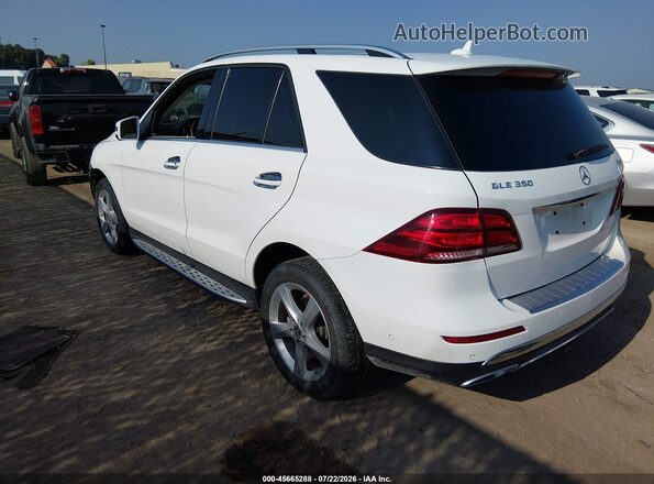 4JGDA5HB6JB139777 2018 MERCEDES-BENZ GLE 350 White უკანა მარცხენა