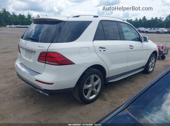 4JGDA5HB7JB047478 2018 MERCEDES-BENZ GLE 350 Белый Задняя правая четверть