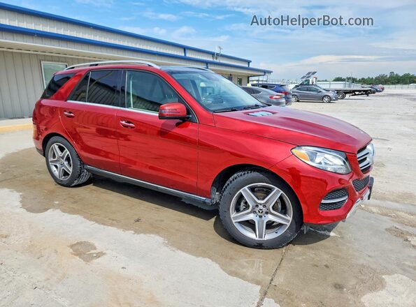 4JGDA5HB7JB185909 2018 MERCEDES-BENZ GLE Red Передня права чверть