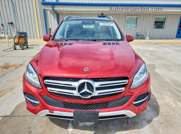 4JGDA5HB7JB185909 2018 MERCEDES-BENZ GLE Red Вид спереду