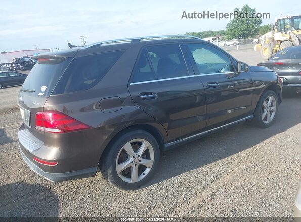 4JGDA5HB9GA812575 2016 MERCEDES-BENZ GLE 350 Коричневый Задняя правая четверть