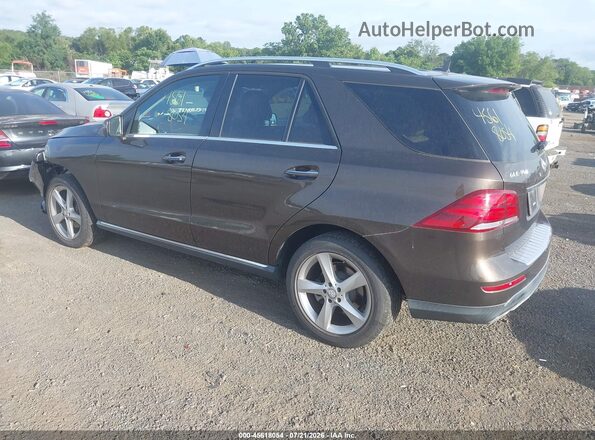 4JGDA5HB9GA812575 2016 MERCEDES-BENZ GLE 350 Коричневый Задняя левая четверть