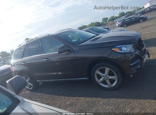 4JGDA5HB9GA812575 2016 MERCEDES-BENZ GLE 350 Коричневый Вид задней части салона
