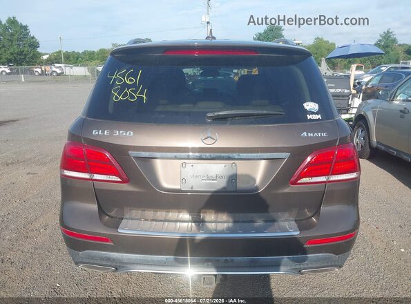 4JGDA5HB9GA812575 2016 MERCEDES-BENZ GLE 350 Коричневый 