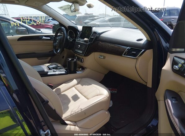 4JGDA5HB9HA962087 2017 MERCEDES-BENZ GLE 350 Dark Blue Вид салону спереду
