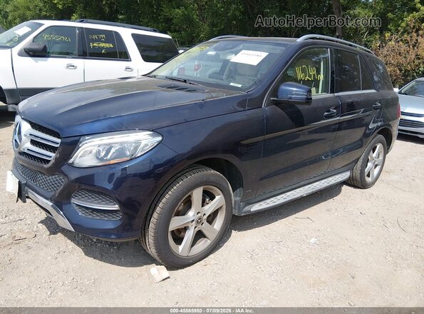 4JGDA5HB9HA962087 2017 MERCEDES-BENZ GLE 350 Dark Blue Передня ліва чверть