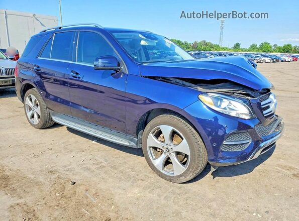 4JGDA5HB9HA972103 2017 MERCEDES-BENZ GLE Blue Przód prawy