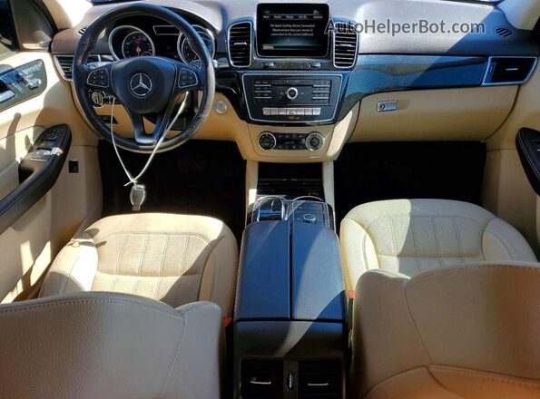 4JGDA5HB9HA972103 2017 MERCEDES-BENZ GLE Blue Widok deski rozdzielczej
