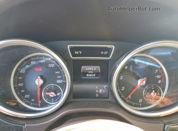 4JGDA5HB9HA972103 2017 MERCEDES-BENZ GLE Blue Widok zestawu wskaźników