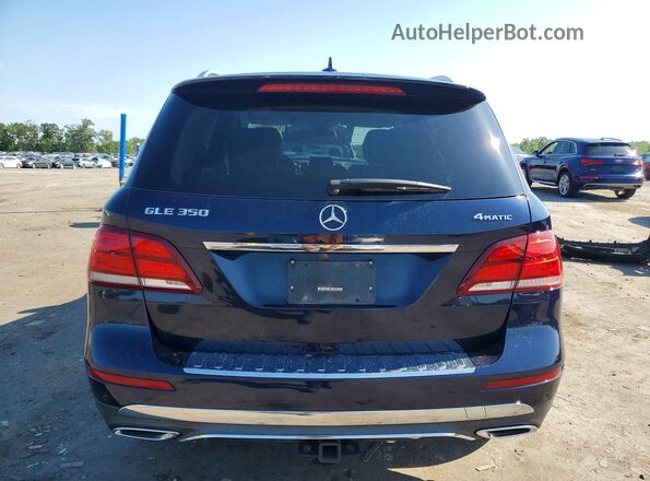 4JGDA5HB9HA972103 2017 MERCEDES-BENZ GLE Blue Widok z tyłu