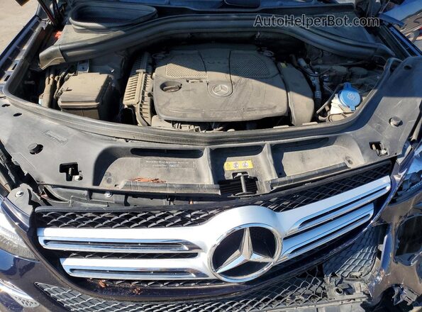 4JGDA5HB9HA972103 2017 MERCEDES-BENZ GLE Blue Widok komory silnika