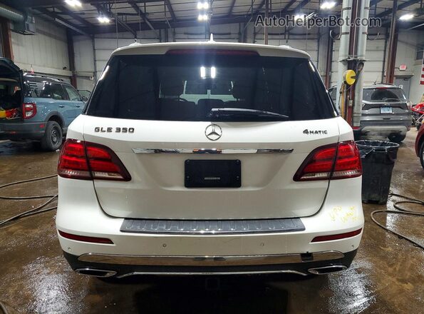 4JGDA5HB9JB186284 2018 MERCEDES-BENZ GLE White Вид ззаду