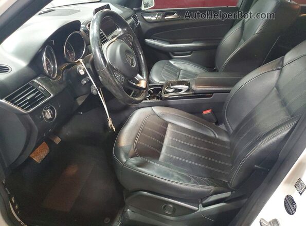 4JGDA5HB9JB186284 2018 MERCEDES-BENZ GLE White Вид салону спереду