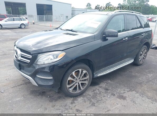 4JGDA5HBXGA776959 2016 MERCEDES-BENZ GLE 350 Black Առջևի ձախ երեք քառորդ տեսարան