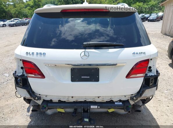 4JGDA5HBXGA787220 2016 MERCEDES-BENZ GLE 350 White Widok z przodu