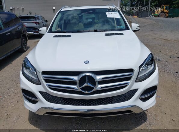 4JGDA5HBXGA787220 2016 MERCEDES-BENZ GLE 350 White Widok zestawu wskaźników
