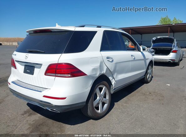 4JGDA5JB0HA837697 2017 MERCEDES-BENZ GLE 350 White Trasero derecho