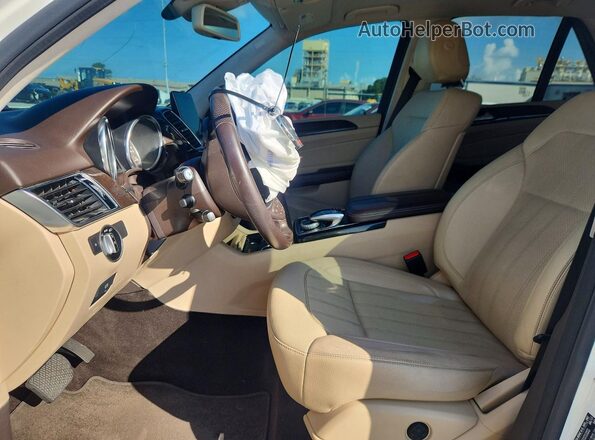 4JGDA5JB0JB025655 2018 MERCEDES-BENZ GLE Белый Вид салона спереди