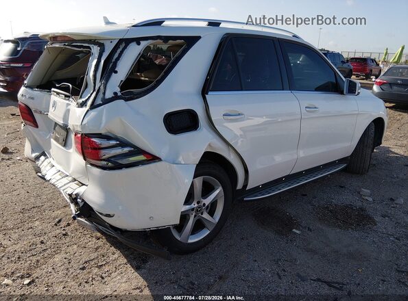 4JGDA5JB0JB106686 2018 MERCEDES-BENZ GLE 350 White Задня права чверть