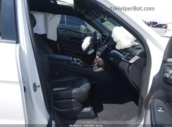 4JGDA5JB0JB199337 2018 MERCEDES-BENZ GLE 350 White Widok wnętrza z przodu
