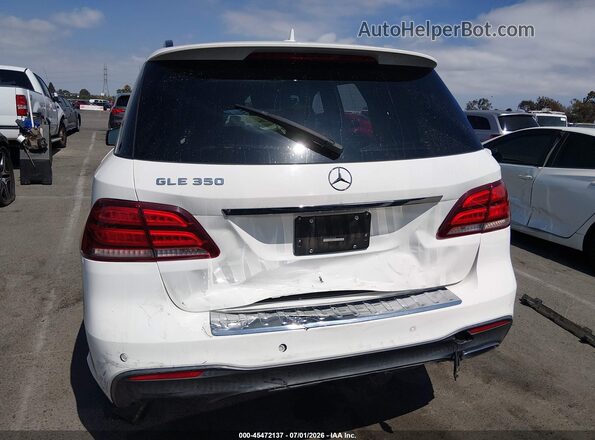 4JGDA5JB0JB199337 2018 MERCEDES-BENZ GLE 350 White 