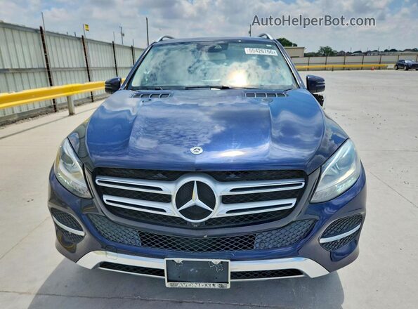 4JGDA5JB0JB201295 2018 MERCEDES-BENZ GLE350 Blue წინა ხედი