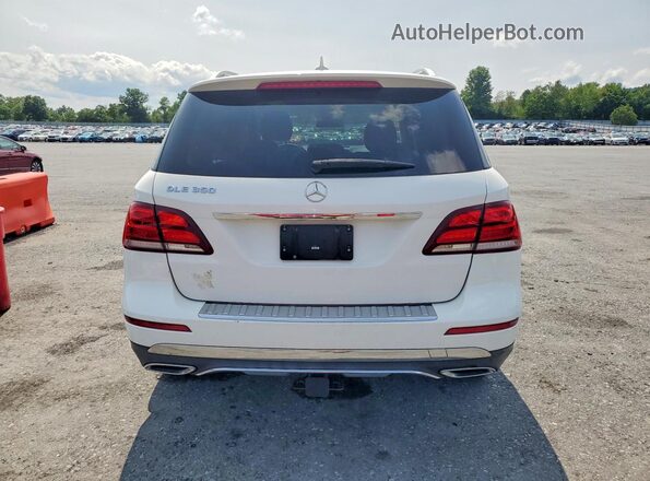 4JGDA5JB1JB117079 2018 MERCEDES-BENZ GLE White Widok z tyłu