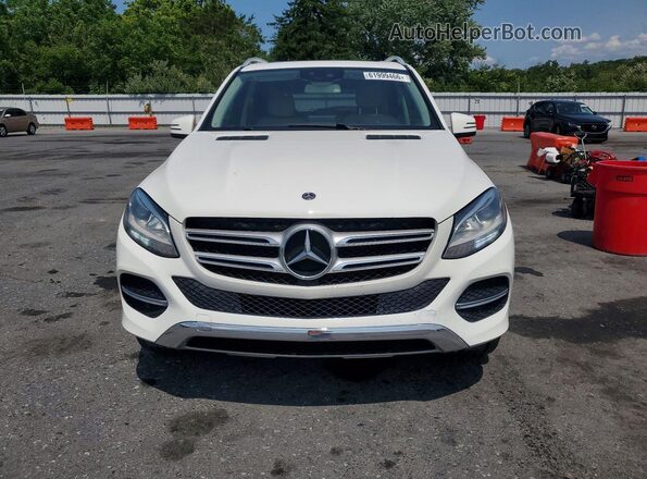 4JGDA5JB1JB117079 2018 MERCEDES-BENZ GLE White Widok z przodu