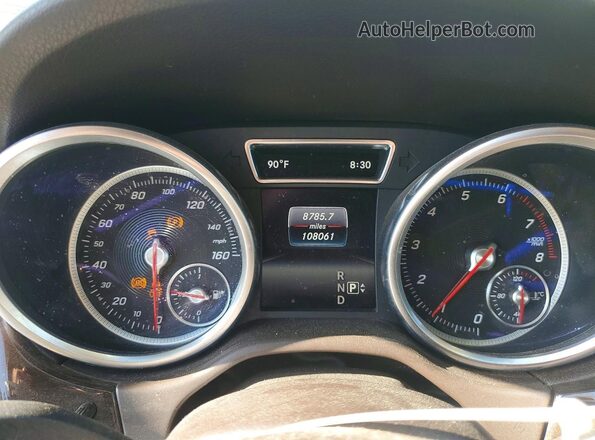 4JGDA5JB2GA749622 2016 MERCEDES-BENZ GLE White Widok zestawu wskaźników