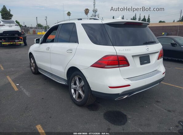 4JGDA5JB2HA835501 2017 MERCEDES-BENZ GLE 350 White Trasero izquierdo