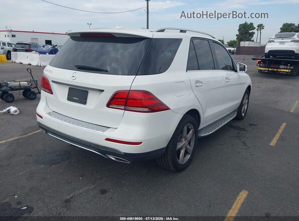 4JGDA5JB2HA835501 2017 MERCEDES-BENZ GLE 350 White Trasero derecho