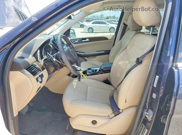4JGDA5JB3JB146549 2018 MERCEDES-BENZ GLE Синий Вид салона спереди