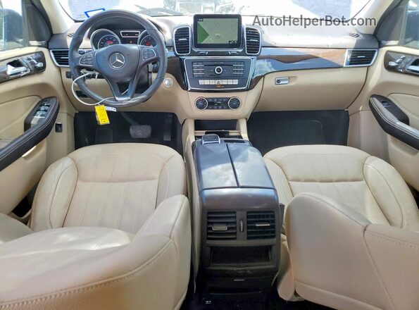4JGDA5JB3JB146549 2018 MERCEDES-BENZ GLE Синий Вид панели приборов