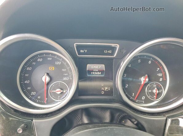 4JGDA5JB4GA686085 2016 MERCEDES-BENZ GLE Black Widok zestawu wskaźników