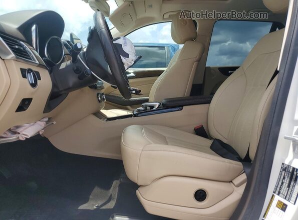 4JGDA5JB4JB061963 2018 MERCEDES-BENZ GLE White Вид салону спереду