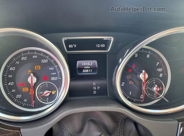 4JGDA5JB4JB061963 2018 MERCEDES-BENZ GLE White Вид щитка приладів