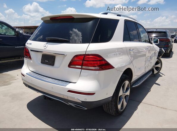 4JGDA5JB4JB146303 2018 MERCEDES-BENZ GLE 350 White Задня права чверть