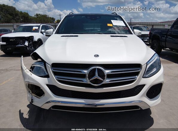 4JGDA5JB4JB146303 2018 MERCEDES-BENZ GLE 350 White Вид щитка приладів