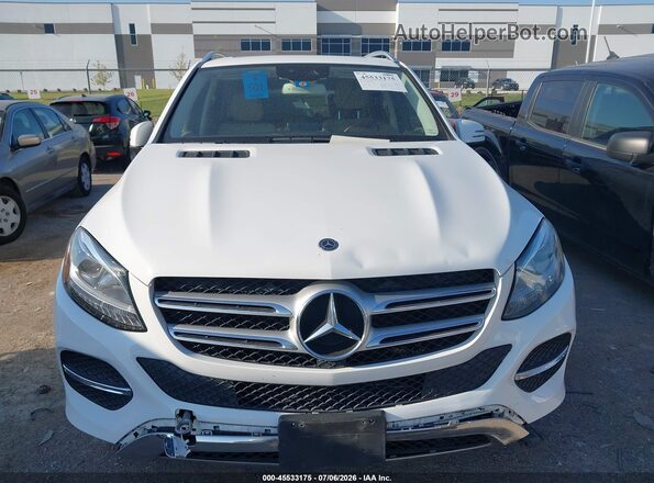 4JGDA5JB4JB185974 2018 MERCEDES-BENZ GLE 350 White Vista del cuadro de instrumentos