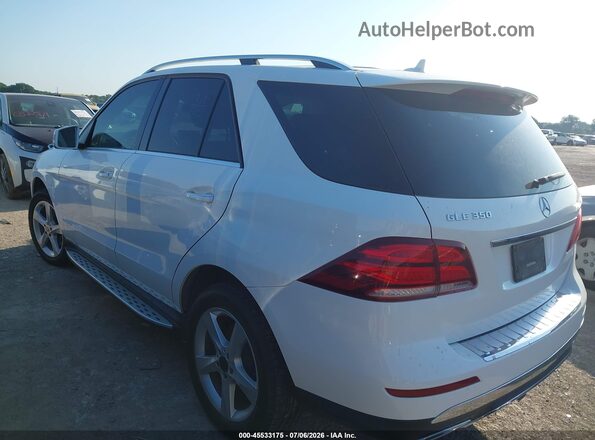 4JGDA5JB4JB185974 2018 MERCEDES-BENZ GLE 350 White Trasero izquierdo