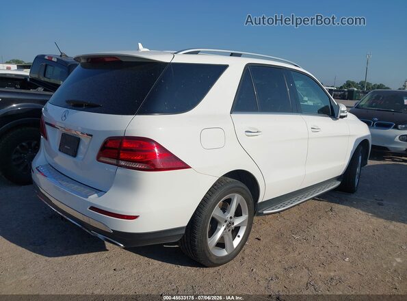 4JGDA5JB4JB185974 2018 MERCEDES-BENZ GLE 350 White Trasero derecho