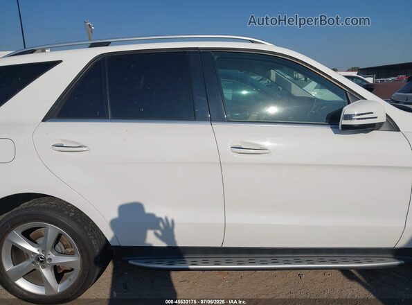 4JGDA5JB4JB185974 2018 MERCEDES-BENZ GLE 350 White Vista interior trasera