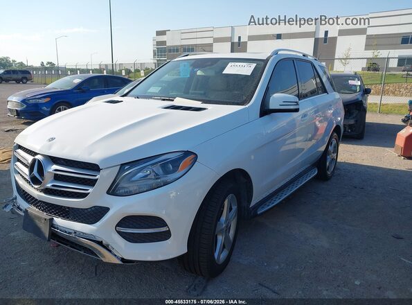 4JGDA5JB4JB185974 2018 MERCEDES-BENZ GLE 350 White Vista tres cuartos delantera izquierda